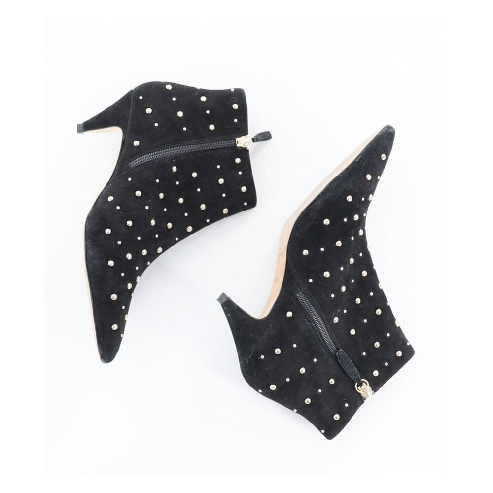 KATE‎ SPADE Starr Pointed Toe Studded Suede Ankle Bootie Size 7.5 - Picture 6 of 10